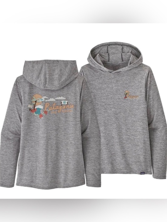 Patagonia Tops - VGUC Patagonia Women's Capilene Surf Activism Graphic Daily Hoody